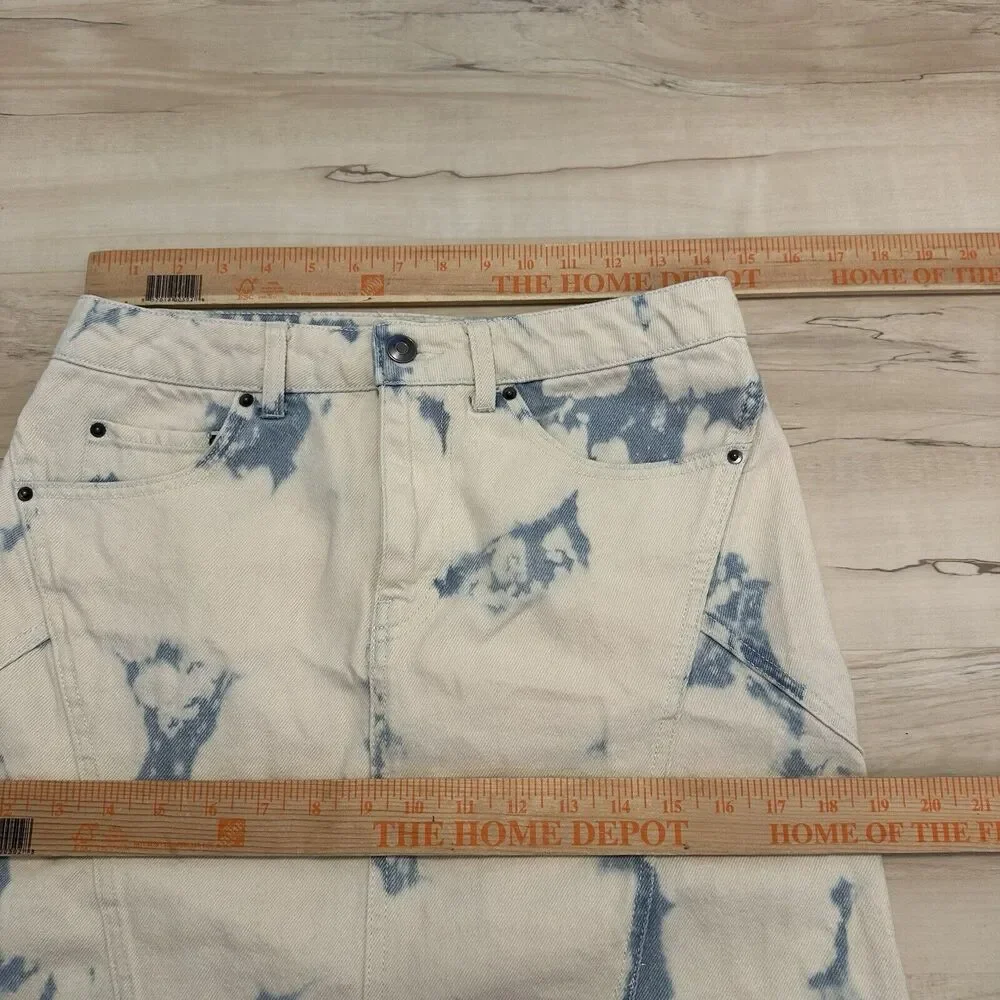 Future Collective‎ with Gabriella Women's High-Rise Midi Denim Skirt Size 4 New